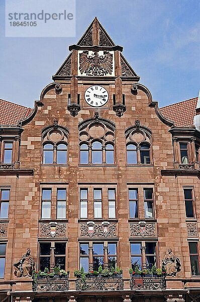 Altes Rathaus am Friedensplatz  Dortmund  Nordrhein-Westfalen  Deutschland  Europa