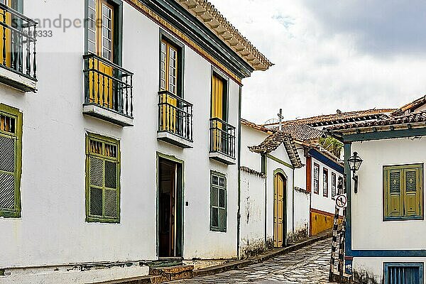 Haus von Chica da Silva  einer berühmten Persönlichkeit in der Geschichte der historischen Stadt Diamantina im Bundesstaat Minas Gerais  Brasilien  Südamerika