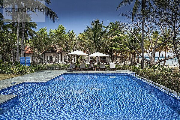 Swimmingpool des Peppercorn Beach Resort  Insel Phu Quoc  Phu Quoc  Vietnam  Asien