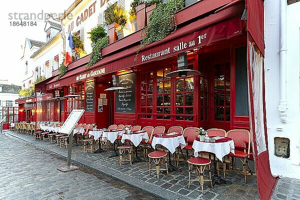 Restaurant  Montmartre  Paris  Region Île-de-France  Frankreich  Europa