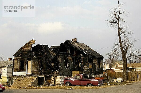 Zerstörtes Haus St. Louis Missouri USA