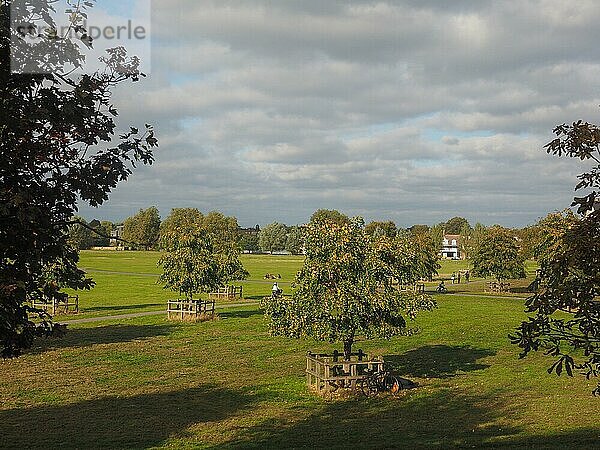 Midsummer Common Park in Cambridge  UK