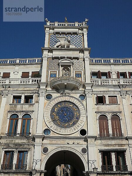 Uhrenturm St. Markus in Venedig  Italien  Europa