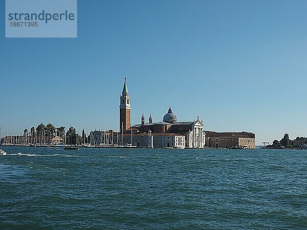 Insel San Giorgio Maggiore in Venedig  Italien  Europa