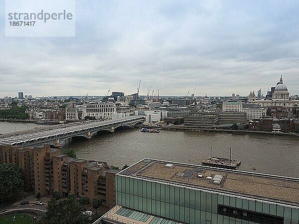 Luftaufnahme der Stadt London  UK