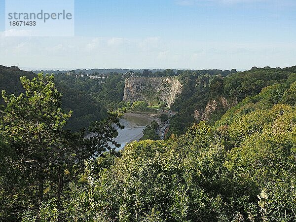 Schlucht des Flusses Avon in Bristol  UK