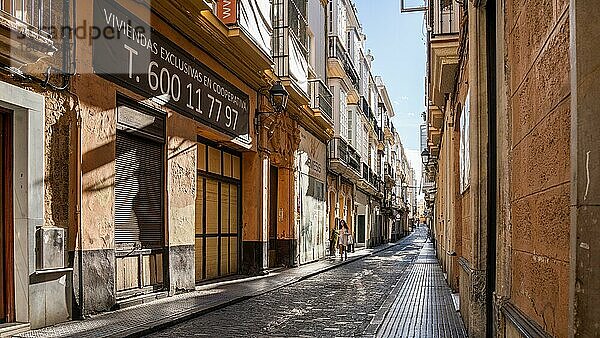 Die Straßen von Cádiz  Cádiz  Spanien  Europa