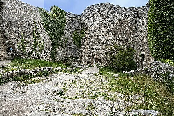 Zitadelle. Ruinen der historische Altstadt Bar  Stari Bar  Montenegro  Europa
