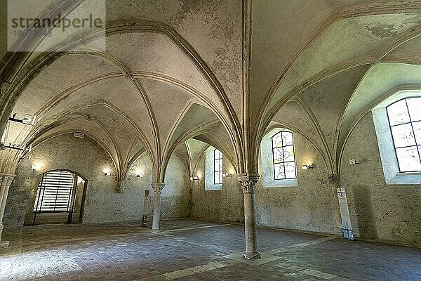 La Charité sur Loire. Kapitelsaal der Kirche Notre Dame  Unesco Welterbe. Departement Nièvre. Bourgogne Franche Comte.Frankreich