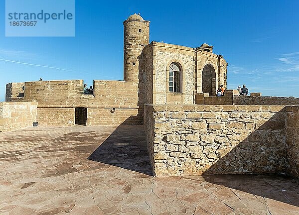 Historische Verteidigungsanlagen  Rampart Mogador  Essaouira  Marokko  Nordafrika  Afrika