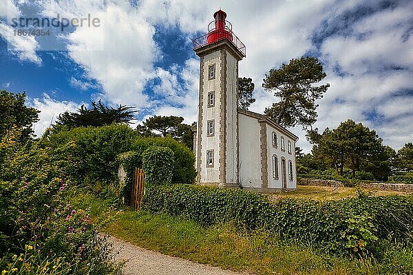 Phare de Sainte Marine  Leuchtturm  Department Finisterre  Bretagne  Frankreich  Europa