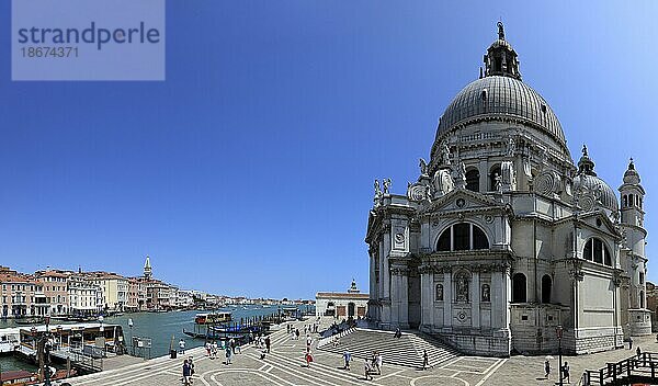 Basilica di S. Maria della Salute am Kanal Grande  Venedig  Veneto  Italien  Europa
