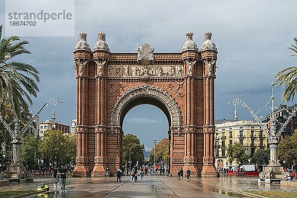 Arc de Triomf  Barcelona  Spanien  Europa