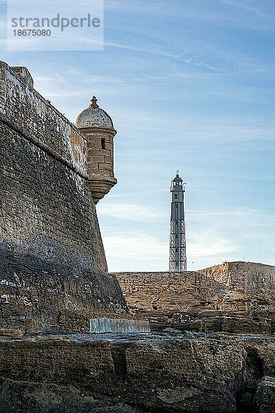 Castillo de San Sebastian  Cádiz  Spanien  Europa