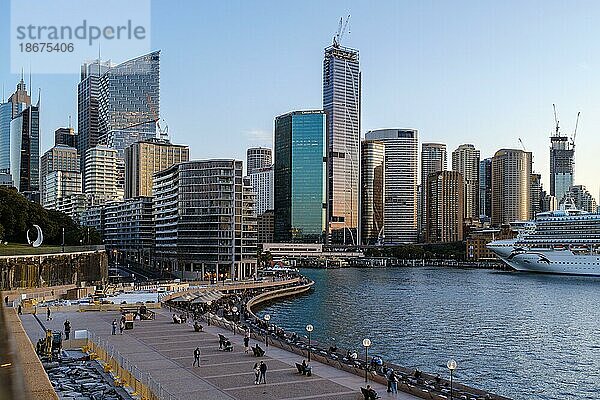 Circular Quay  Skyline von Sydney  Sydney  Australien  Ozeanien