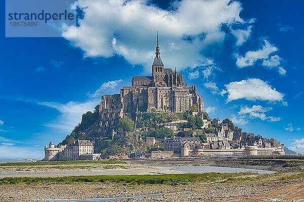 Abtei Mont-Saint-Michel  Le Mont-Saint-Michel  Normandie  Frankreich  Europa