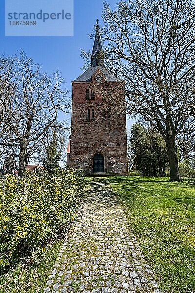 Dorfkirche Hakenberg  Fehrbellin  Brandenburg  Deutschland  Europa