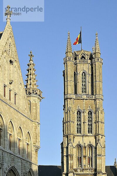 Die Sankt Bavo Kathedrale  Sint Baafs Kathedrale in Gent  Belgien  Europa