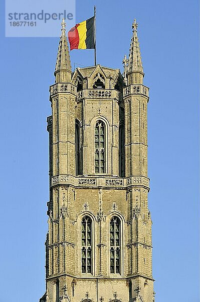 Die Sankt Bavo Kathedrale  Sint Baafs Kathedrale in Gent  Belgien  Europa
