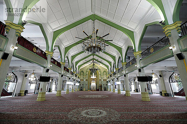 Die Gebetshalle  Sultan-Moschee (Masjid Sultan)  Singapur  Südostasien  Asien