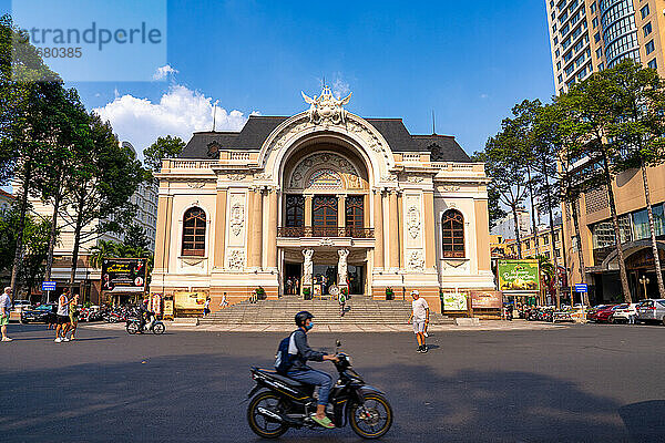 Opernhaus in der Innenstadt von Ho-Chi-Minh-Stadt  Vietnam  Indochina  Südostasien  Asien