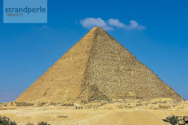 Die Große Pyramide  UNESCO-Weltkulturerbe  Gizeh  Ägypten  Nordafrika  Afrika