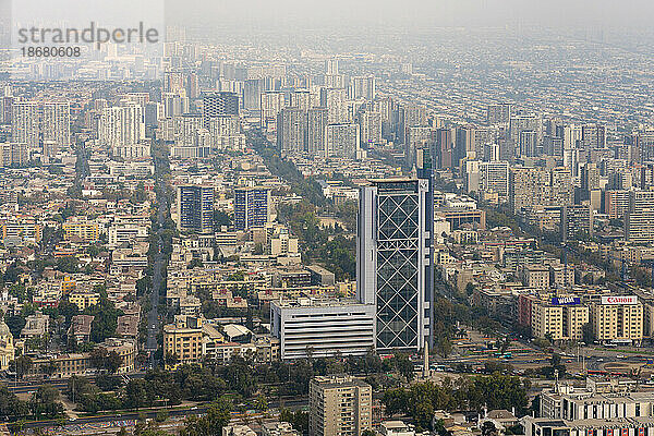 Movistar-Gebäude und Telefonica Tower  Providencia  Santiago  Metropolregion Santiago  Chile  Südamerika