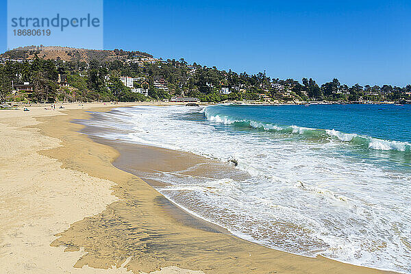 Strand von Zapallar  Zapallar  Provinz Petorca  Region Valparaiso  Chile  Südamerika