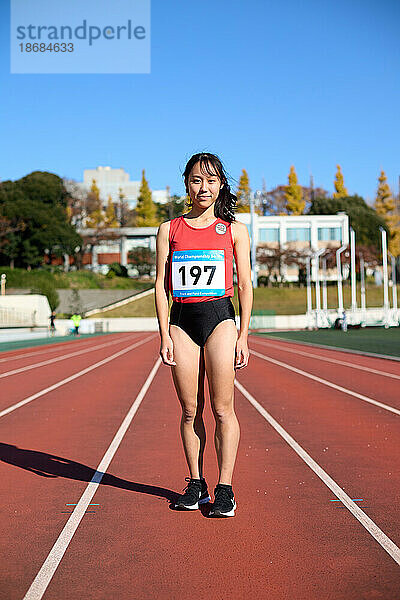 Japanisches Sportlerporträt