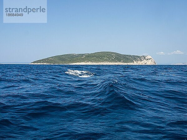 Insel Sveti Grgur  Standort von einem ehemaligen Frauengefängnis  Gefängnisinsel  Kvarner Bucht  Kroatien  Europa