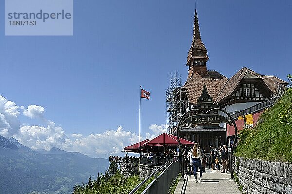 Panoramarestaurant Harder Kulm  Interlaken  Schweiz  Europa