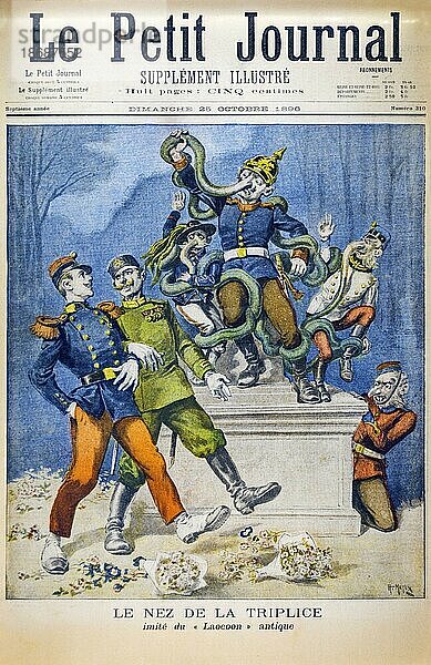 1896 Ausgabe des Le Petit Journal  Supplément illustré  wöchentliche Sonntagsbeilage der französischen konservativen Pariser Tageszeitung  Frankreich  Europa