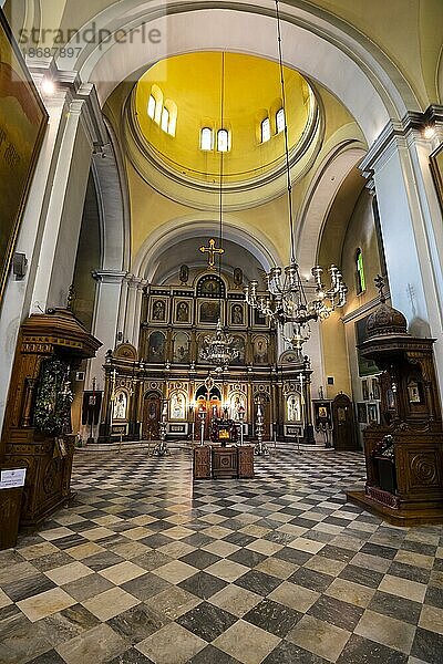Serbisch-orthodoxe Sankt-Nikolaus-Kirche  Unesco-Weltkulturerbe  Kotor  Montenegro  Europa