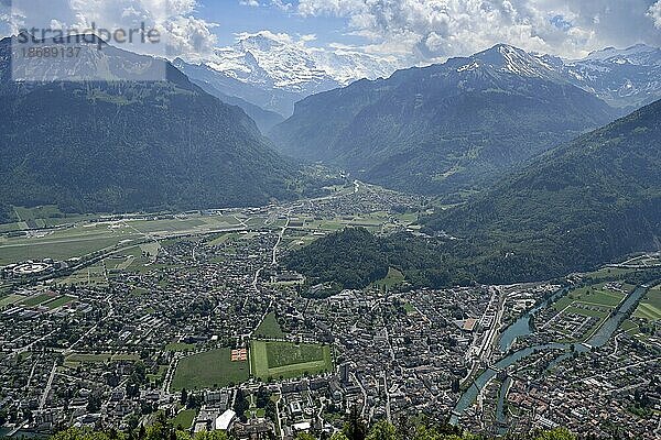 Übersicht Gemeinde Interlaken  Schweiz  Europa