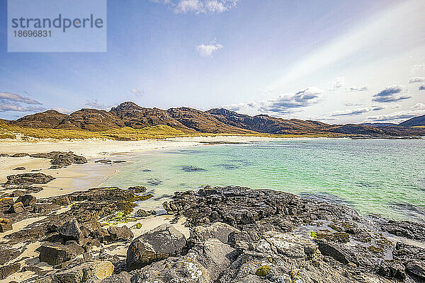 Großbritannien  Schottland  Sanna Beach im Sommer