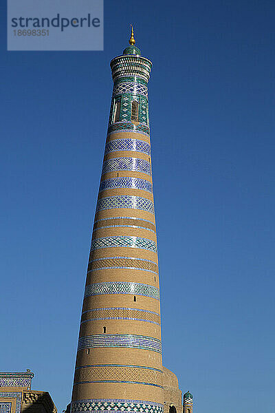 Islam-Khoja-Minarett in Itchan Kala; Chiwa  Usbekistan