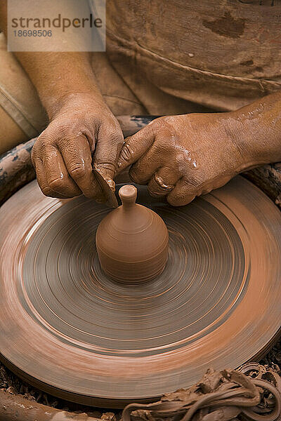 Potter am Steuer im alten San Juan; San Juan  Puerto Rico