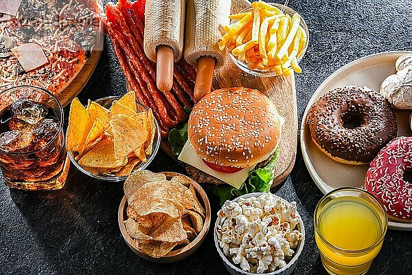 Lebensmittel  die das Krebsrisiko erhöhen. Junkfood