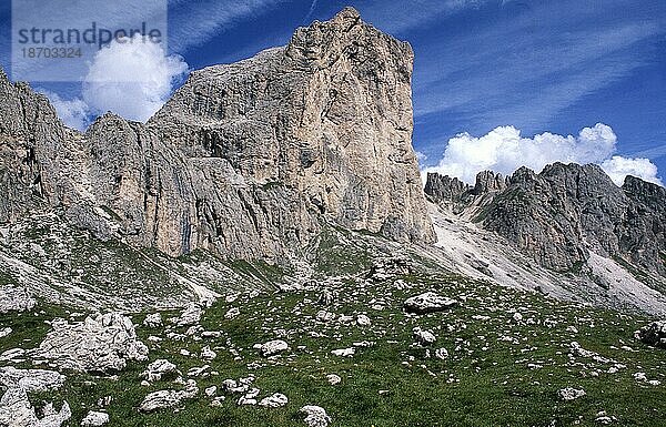 Rosengartengruppe  Dolomiten  Südtirol  Trentino  Italien  Europa