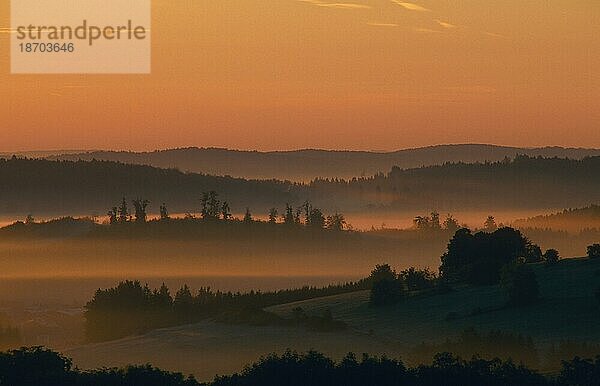 Sonnenaufgang  Schwäbische Alb  Süddeutschland
