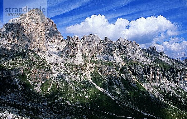 Rosengartengruppe  Dolomiten  Südtirol  Trentino  Italien  Europa