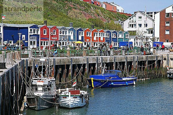 Auf der Insel Helgoland  Deutschland  on famous Island Heligoland  Germany  Europa