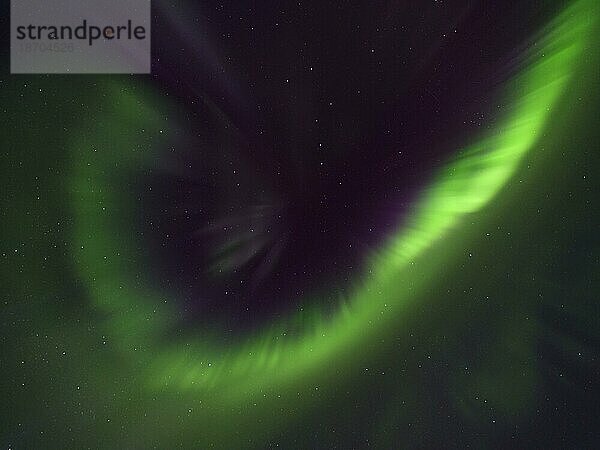 Nordlicht  Aurora borealis  das Sternbild des Großen Wagen  Polarstern  Äkäslompolo  Lappland  Finnland  Europa