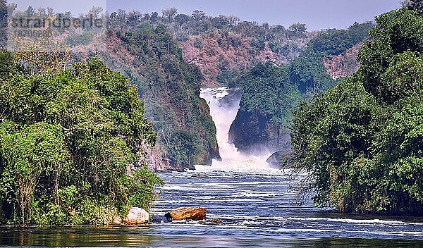The Murchison Falls at Murchison Falls National Park Uganda