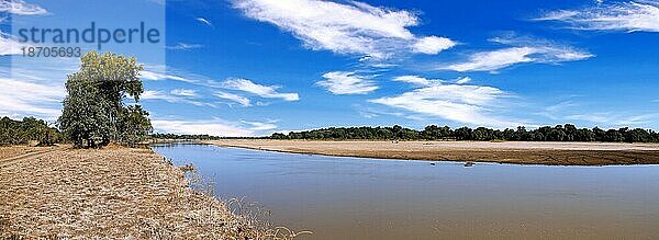 Landscape at the Luangwa River  Zambia