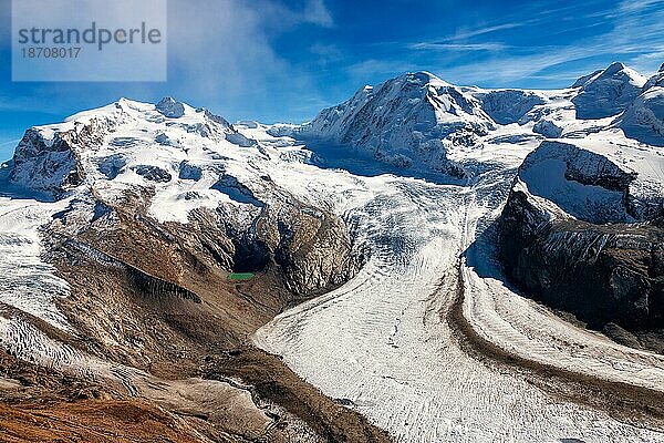 Gorner Glacier. Gornergletscher  Zermatt. Switzerland. Schweiz