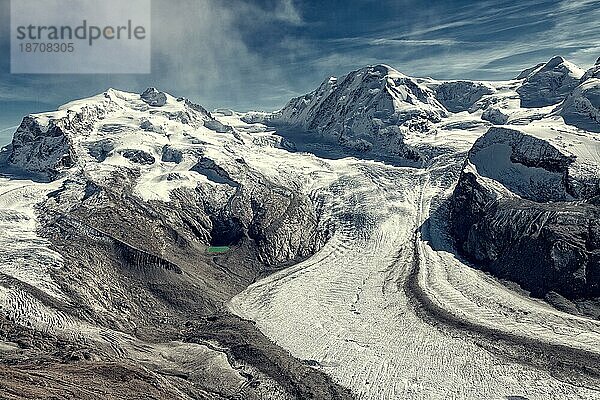 Gorner Glacier. Gornergletscher  Zermatt. Switzerland. Schweiz