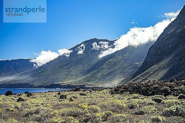 Die Küste bei Arenas Blancas  El Hierro  Kanarische Inseln  Spanien  Europa