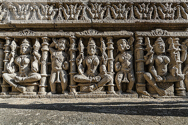 Rani Ki Vav  der Stufenbrunnen der Königin  UNESCO-Weltkulturerbe  Patan  Gujarat  Indien  Asien