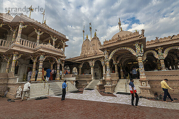 Shree Swaminarayan Mandir Kalupur  UNESCO-Weltkulturerbe  Ahmedabad  Gujarat  Indien  Asien
